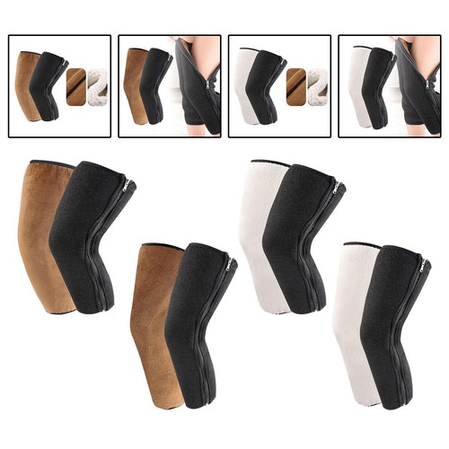 Knee warmers with zipper - with,