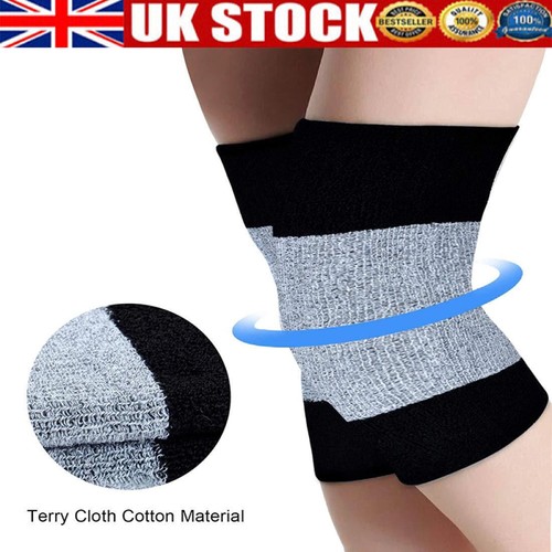 Knee warmer black grey - knee, black/grey